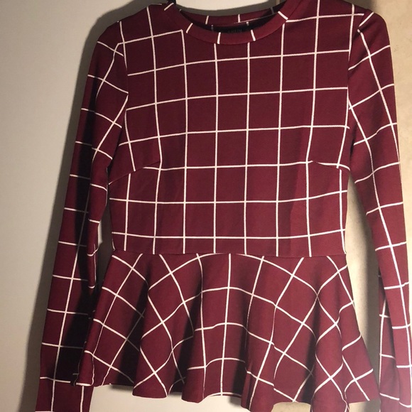 Maroon/Burgundy Blouse - Picture 1 of 2